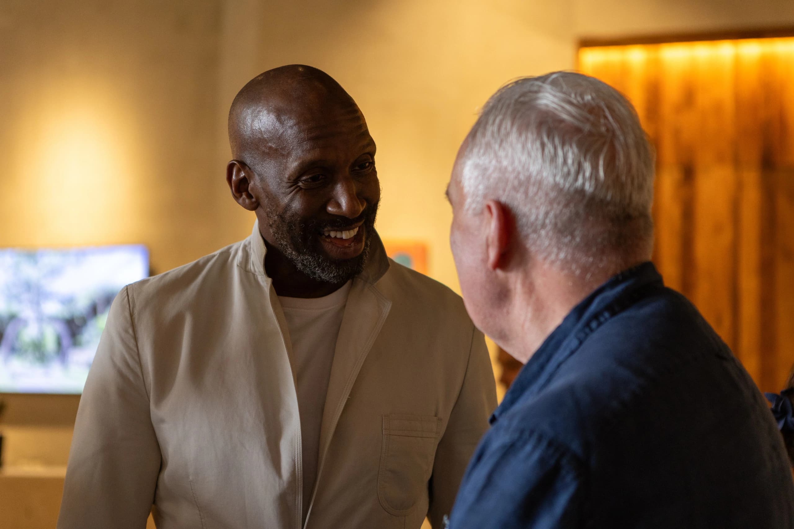 Guests in conversation at Art & Bali